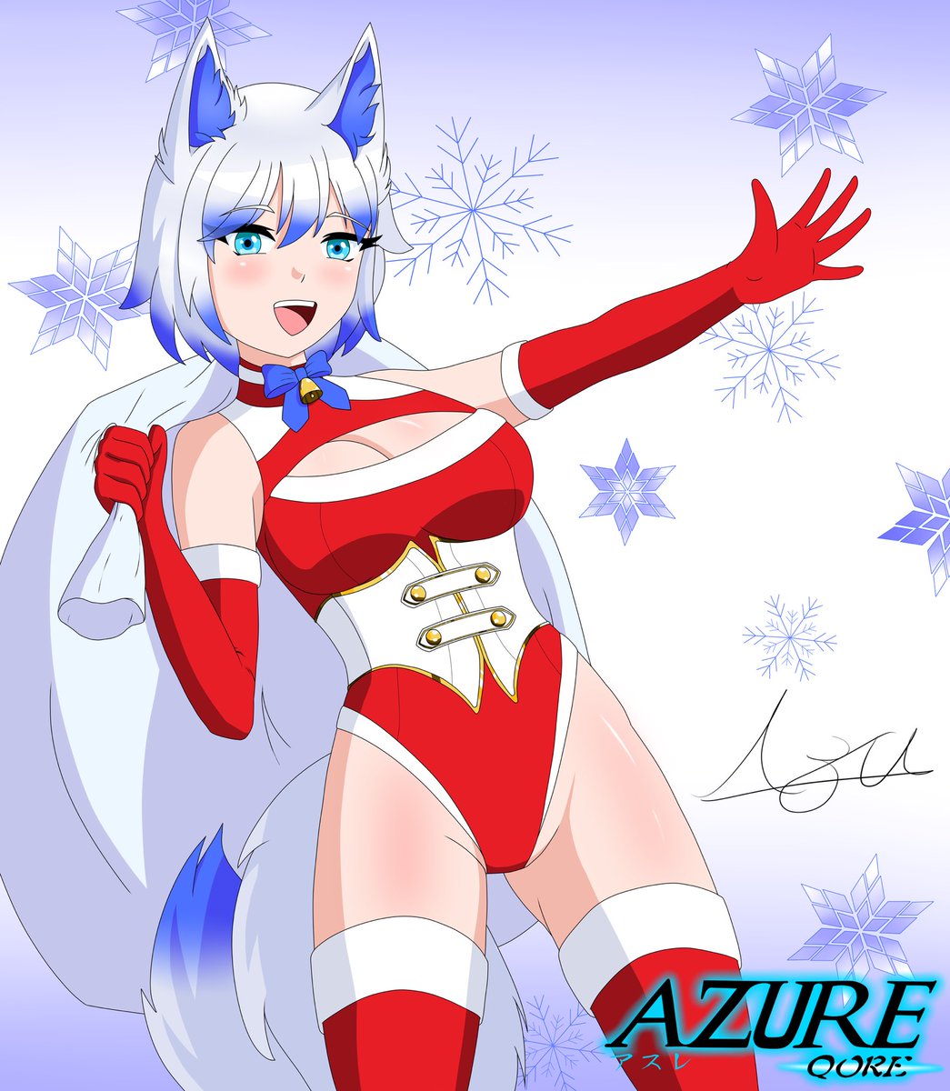 Listo, con ustedes.

🩵❄️Fubuki no Arisu (Alice de la ventisca)❄️🩵

Siendo una edicion navideña de mi OC Alice "NightLight" Akazen.
Que le van a pedir de regalo a la Kitsune de la nieve? uwu
#originalcharacter #originalcharacterart