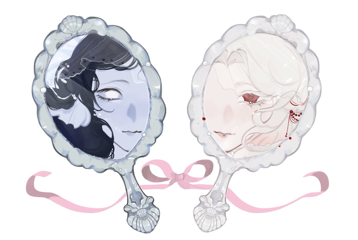 __eyew's tweet photo. 🐚🪞#oc https://t.co/xpJBmTovKk