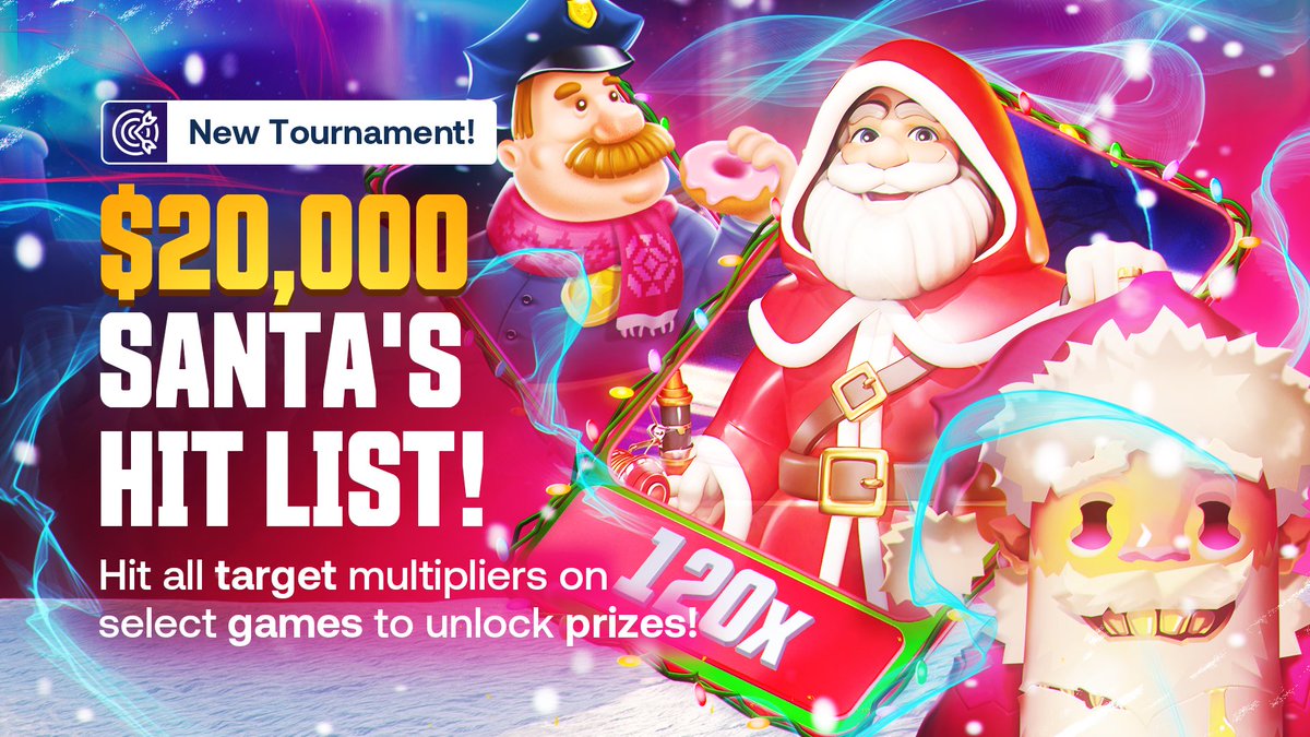 shufflecom's tweet photo. Day 18: Santa’s hit list! 🎅🏻

Clear the big man’s six slots and take home your share of a stocking full of cash.

🎄 https://t.co/4NqF5qiNqN https://t.co/iN6yFOGLPU
