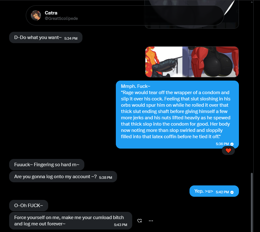 rage_shadey's tweet photo. Hngngph~! Another slut that just couldn't help but find her place inside my nuts for good. @GreatScolipede is gone for good and another well detailed reminder of the dangers my nuts impose on everyone. But who knows. Maybe you'll survive them.~<3
#cockvore #permavore #profileplay https://t.co/FF70wBaZAH