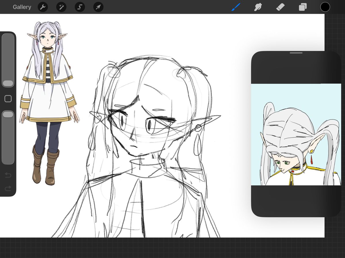 ChocoNukii's tweet photo. I tried, but my brain defaulted to have her looking forward aaaa https://t.co/LwHCYxPLYD