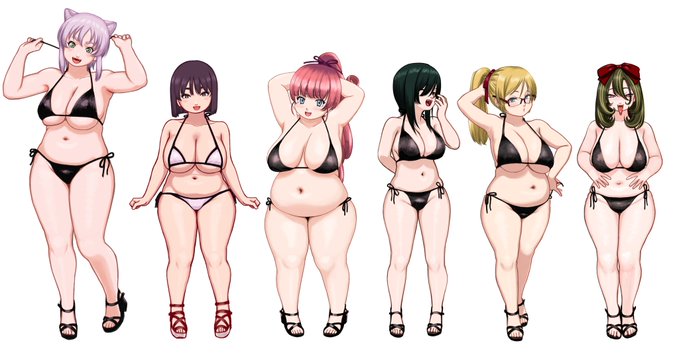 増量中
#くそ寒いので水着を貼る 