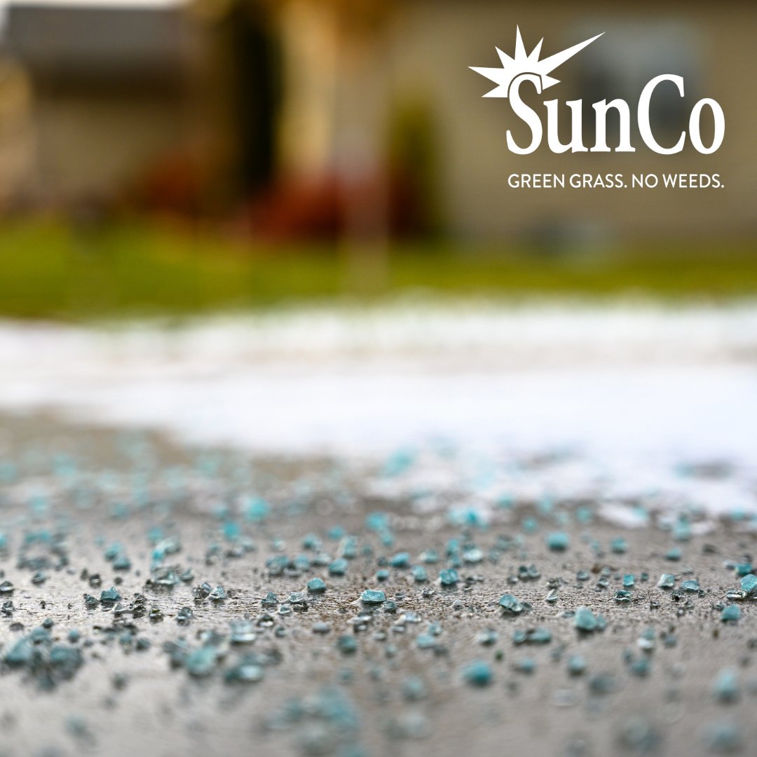 Salt helps sidewalks — but it can hurt your grass.
Keep ice melt off the lawn when possible and sweep up leftovers once walkways are clear.

Planning  ahead for spring? Our fertilization &amp; aeration programs give your lawn a strong start. 📲