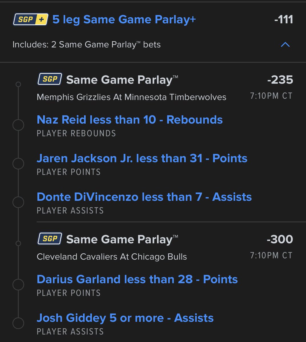 GamblingKJ's tweet photo. ❗️December 17 • NBA Parlay of the Day❗️

Bankroll Builder (17-9) -111
🏦🏦🏦🏦🏦🏦

Take what’s safe! This will be cashing.

#nbapicks #GamblingX #fanduel #freepicks #bettingtips https://t.co/qM2Fo38ytf
