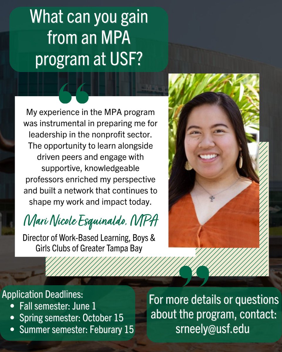 USF School of Public Affairs tweet media