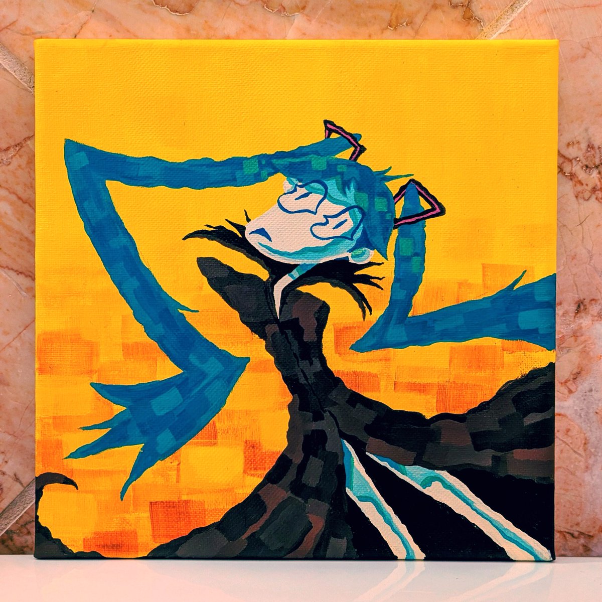 "Lonely Club" Miku painting