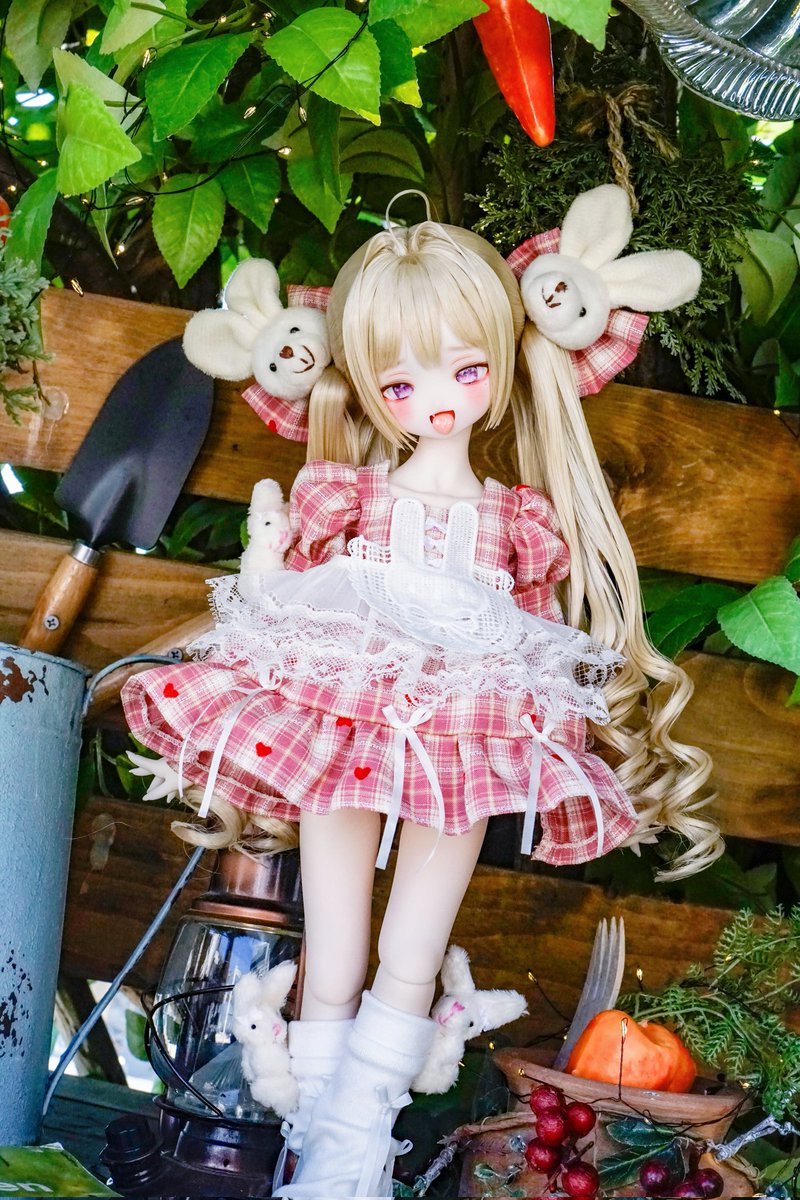 3月に くまくまくま と一緒に販売予定の新作「うさうさうさ」です！！！🐰🐰🐰

ヴィンテージ風のピンクカラーで、この子にもたくさん注目していただけたら嬉しいです…
#Guri_子 <a href="/mudeng_0/">ムデン</a>