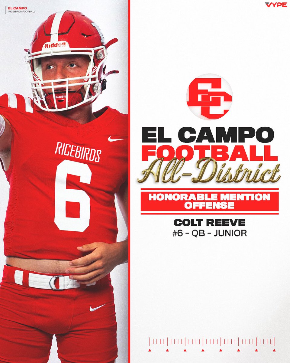 El Campo Ricebird Football tweet media