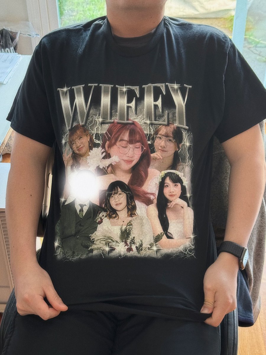 amanapicnic's tweet photo. my husband had a secret santa at work today and came home wearing this https://t.co/K308PUVosc