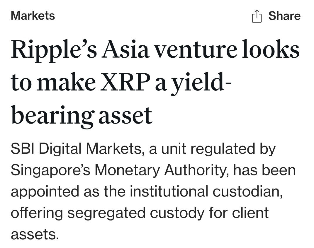📣 $XRP: SBI Ripple Asia has partnered with Doppler Finance to explore  XRP-based yield products and asset tokenization on the XRP Ledger 🇸🇬