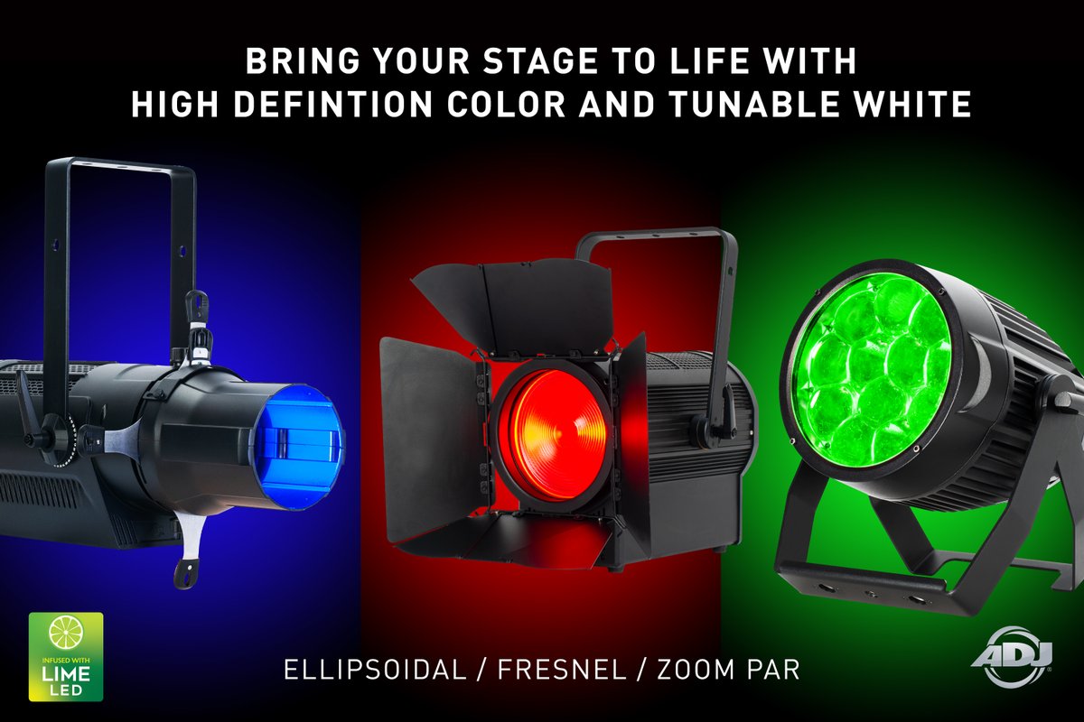 Encore Series combines high CRI performance, advanced color control, and real-world flexibility — from Ellisoidals to Fresnels to robust IP-rated washes. 
adj.com/collections/en…

#adjlighting #stagelighting #churchlighting
