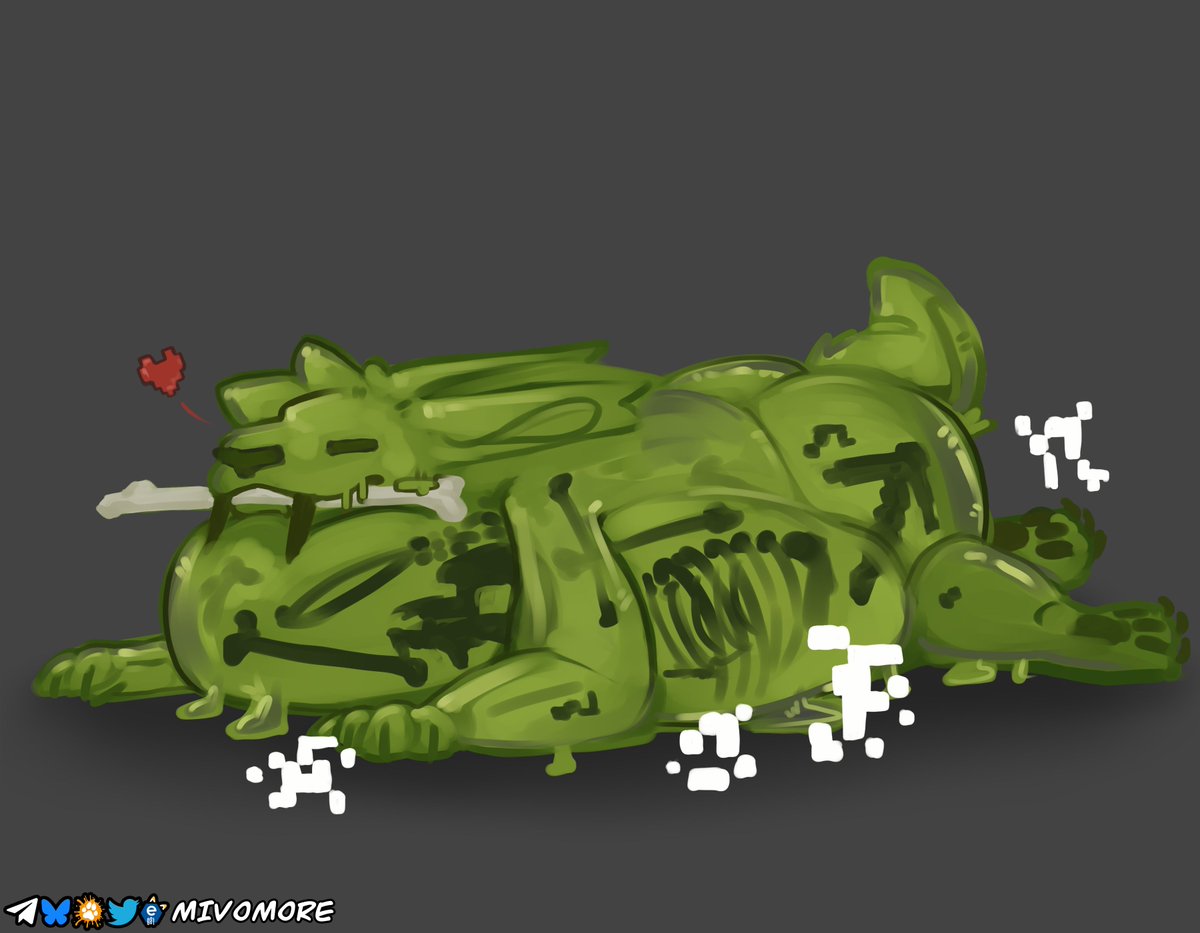 Seal but he's a (pretty hungry) Minecraft slime

- #vore -