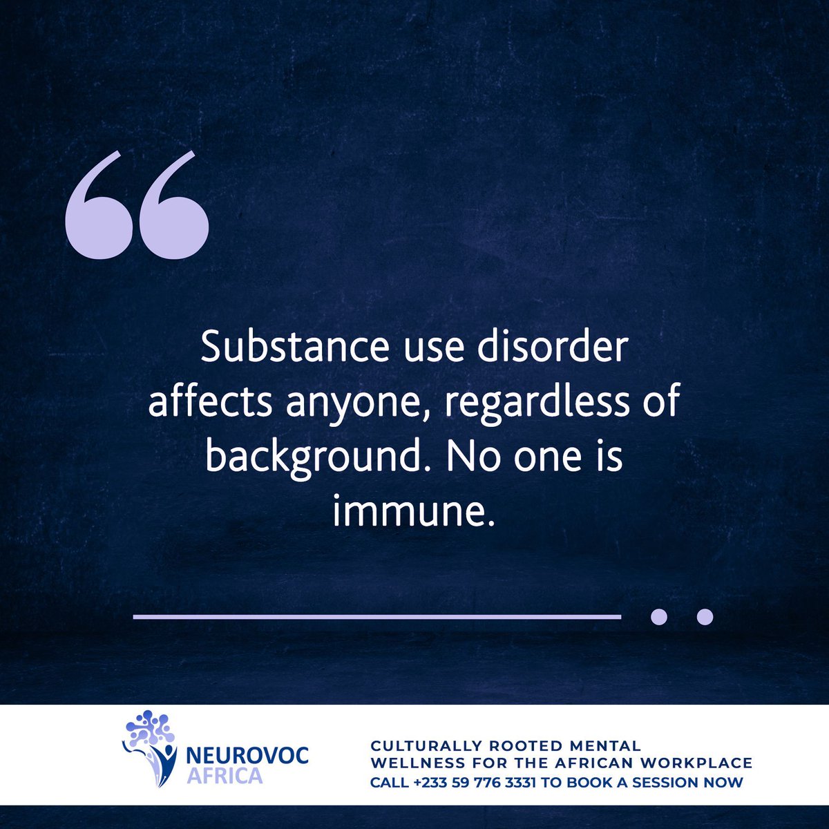 neurovocafrica's tweet image. Substance use disorder affects anyone, regardless of background. No one is immune.  
#ThereIsHelp #YouAreNotAlone #BehavioralAddiction #AddictionAwareness #BreakTheCycle #MentalHealthMatters #PathToRecovery #KnowTheSigns #AddictionSupport #SeekHelp #GamblingAddiction
