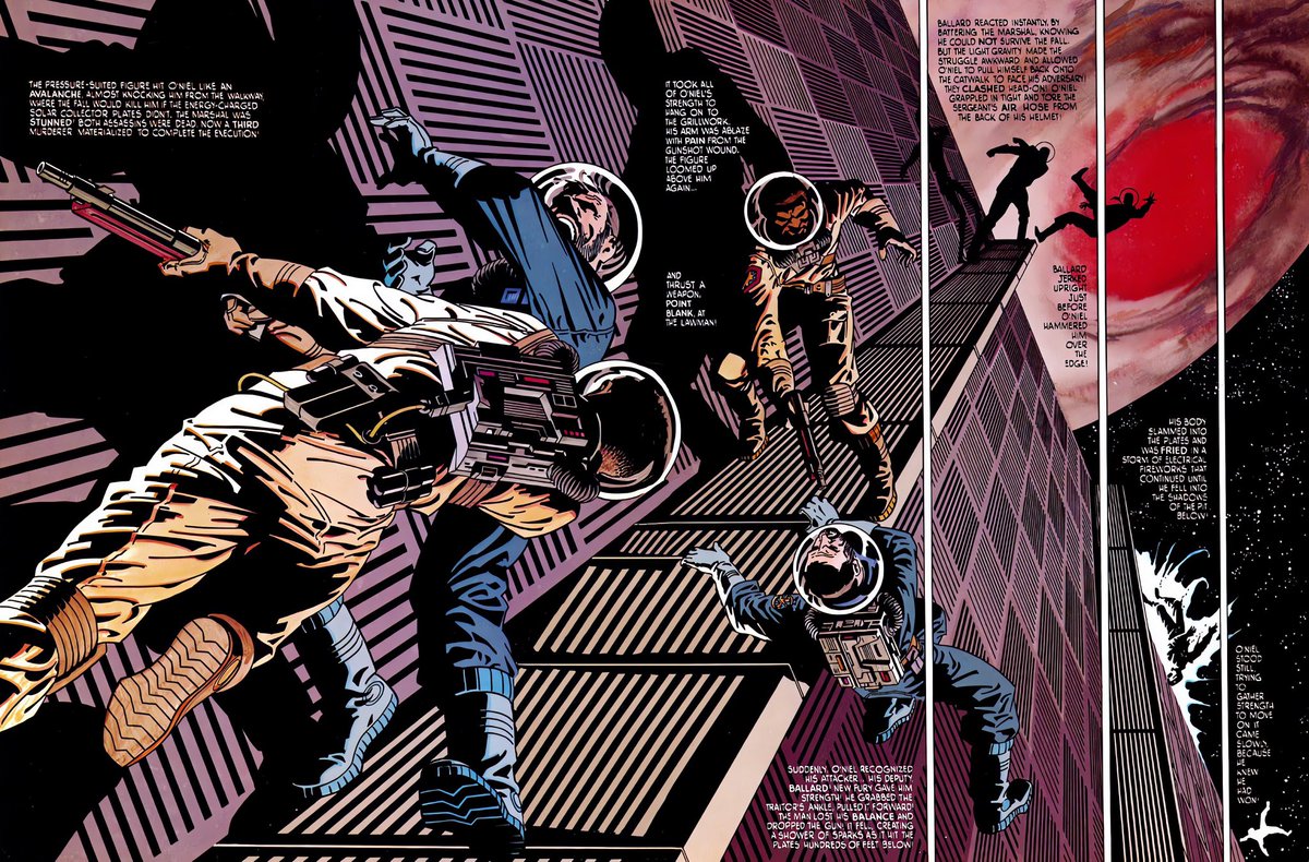 CoolComicArt's tweet image. Outland (1981) art by Jim Steranko