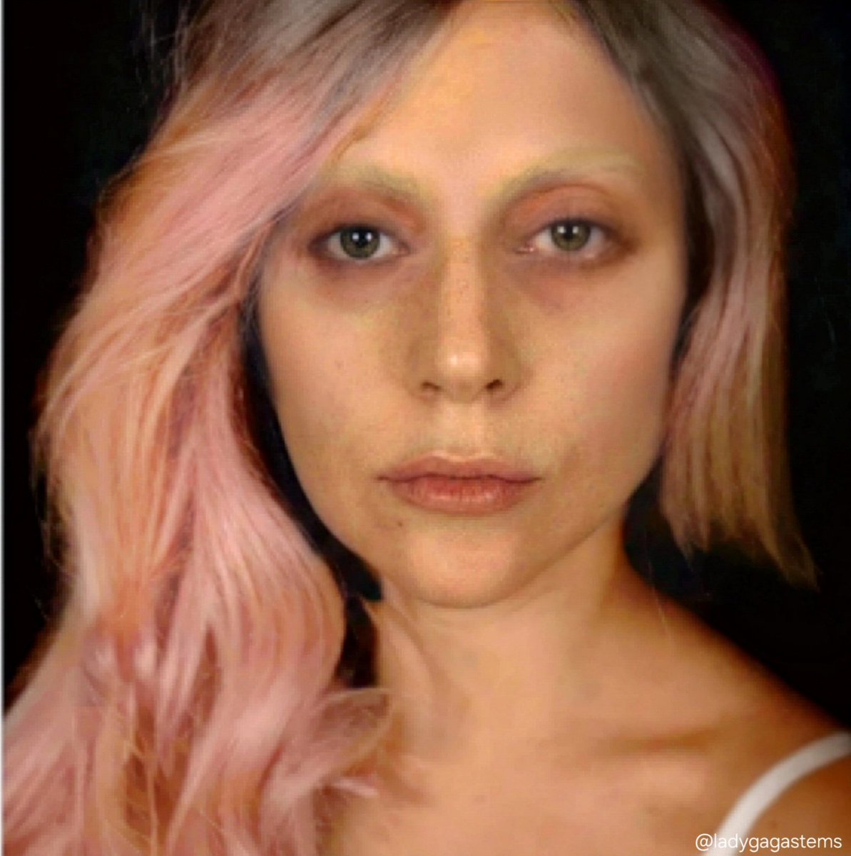 ladygagastems's tweet photo. Lady Gaga's original backstage Blackberry selfie that would later turn into iconic Born This Way promotional image
[Concept edit by me] https://t.co/QIfXS494Jk