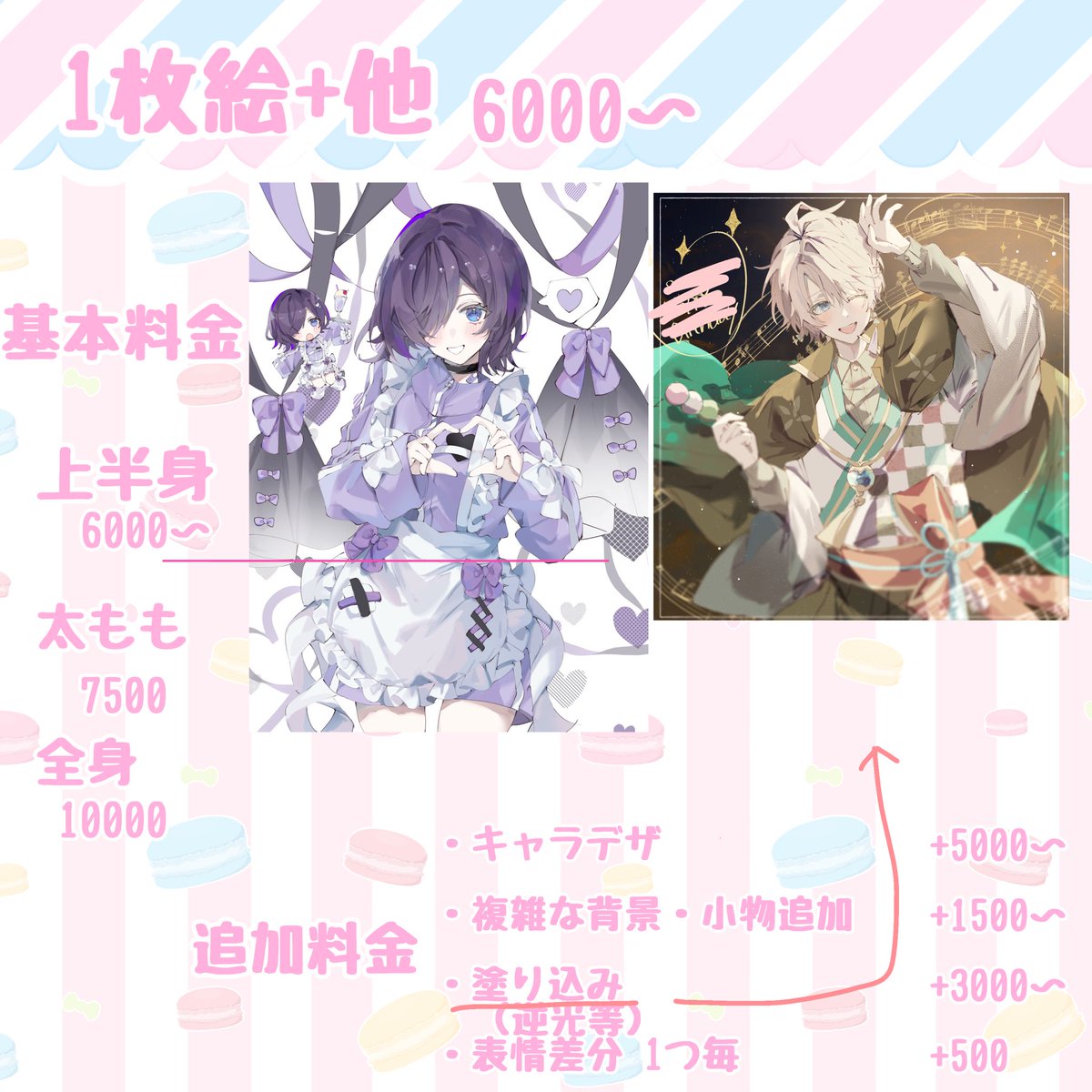 mei⭐︎yoguru104様ご依頼用 ご依頼頑張ってるので褒めて～！！꒰ ՞՞ ꒱🤍🖤