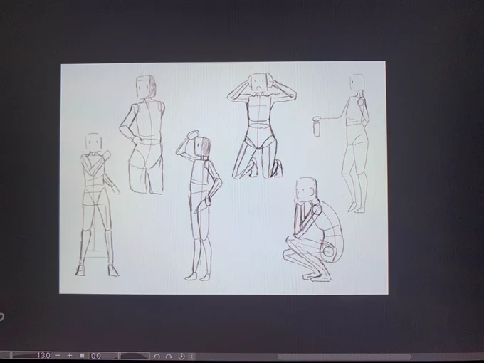hide channelの10分クロッキー10日目
今日は描く順番を意識してみました。 