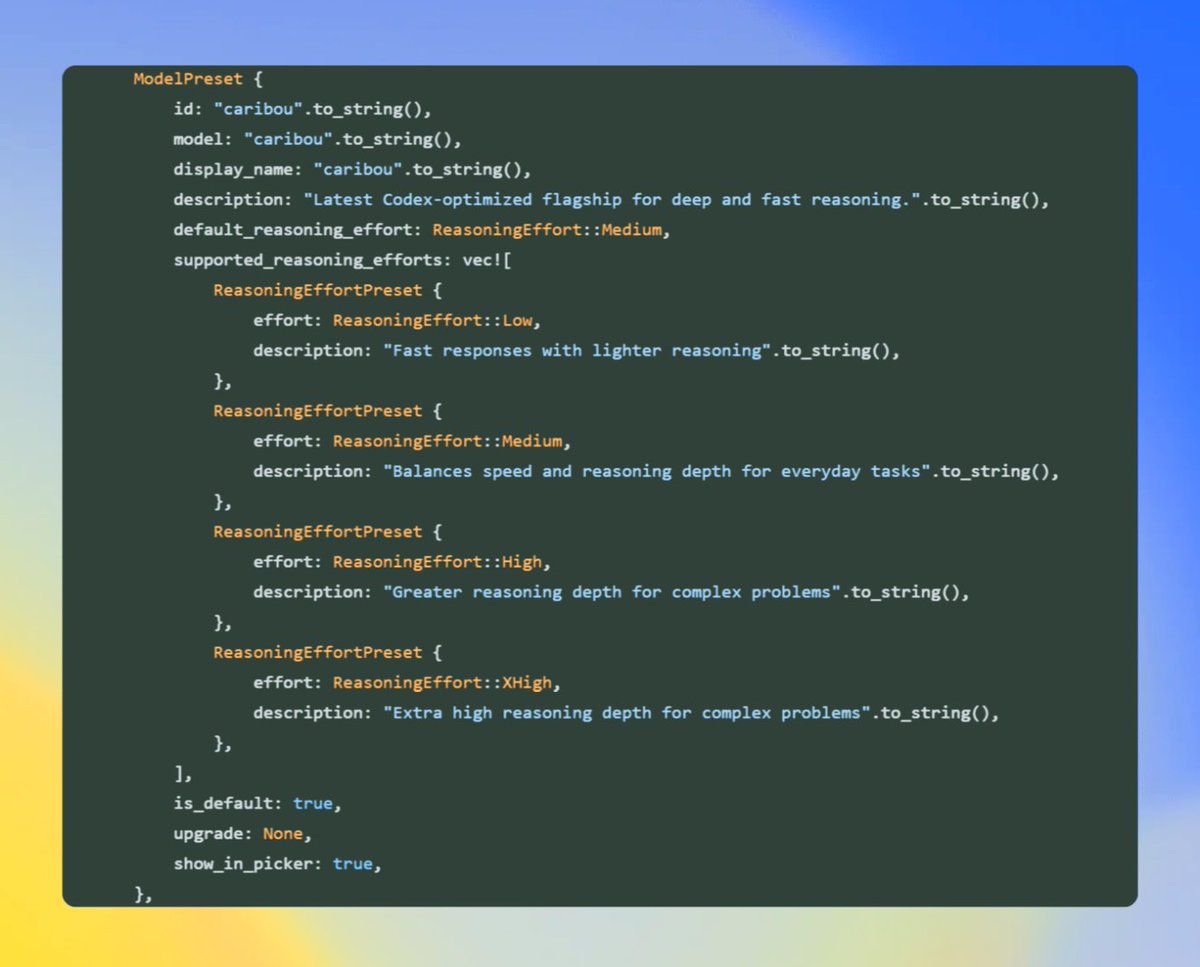 caribou config snippet