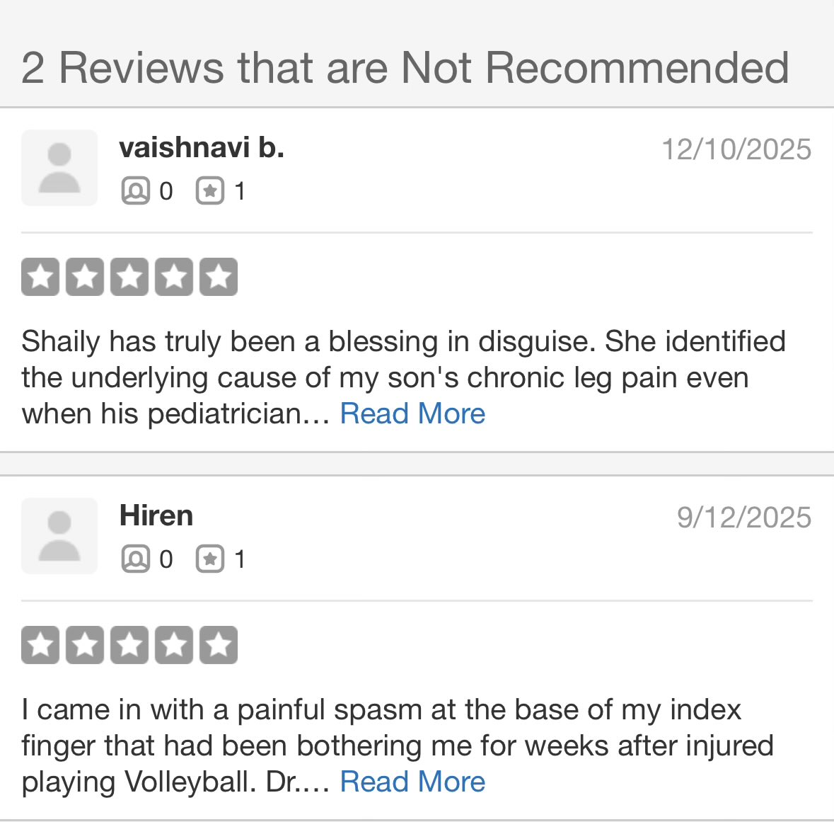 jigarsheth24's tweet photo. @yelpsf @Yelp My wife opened PT clinic recently and in 2/4 reviews has been changed to not recommended. All reviews are of her patients. This is not professional behavior at all. Customer Service doesn’t help at all. Please check 🙏. 

https://t.co/DHY1CAz1jW https://t.co/aZZVmWTUdI