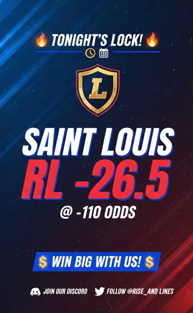 Rise_and_lines's tweet photo. Introducing 8 days of locks!
A single pick winner everyday from tonight until Christmas.
Our gift to you.
#gambling #gamblingtwitter #gamblingtips #hardrocksportsbook #hardrocksportsbet #bovadasports #freepicksdaily #freepickseveryday #NoGimmicksJustTickets https://t.co/szunMfThkf