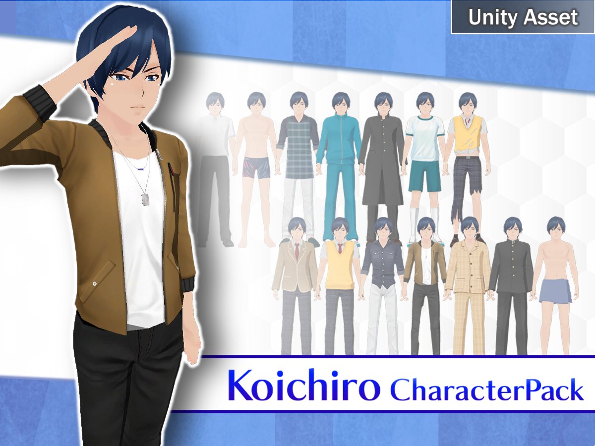 The “Koichiro Character Pack” is 50% OFF for a limited time on the Unity Asset Store!
Now is the perfect time to start developing your game!

Sale Period
January 7, 2026, 8:00 PT

assetstore.unity.com/packages/3d/ch… 

#GameAssetStudio #GameAssets