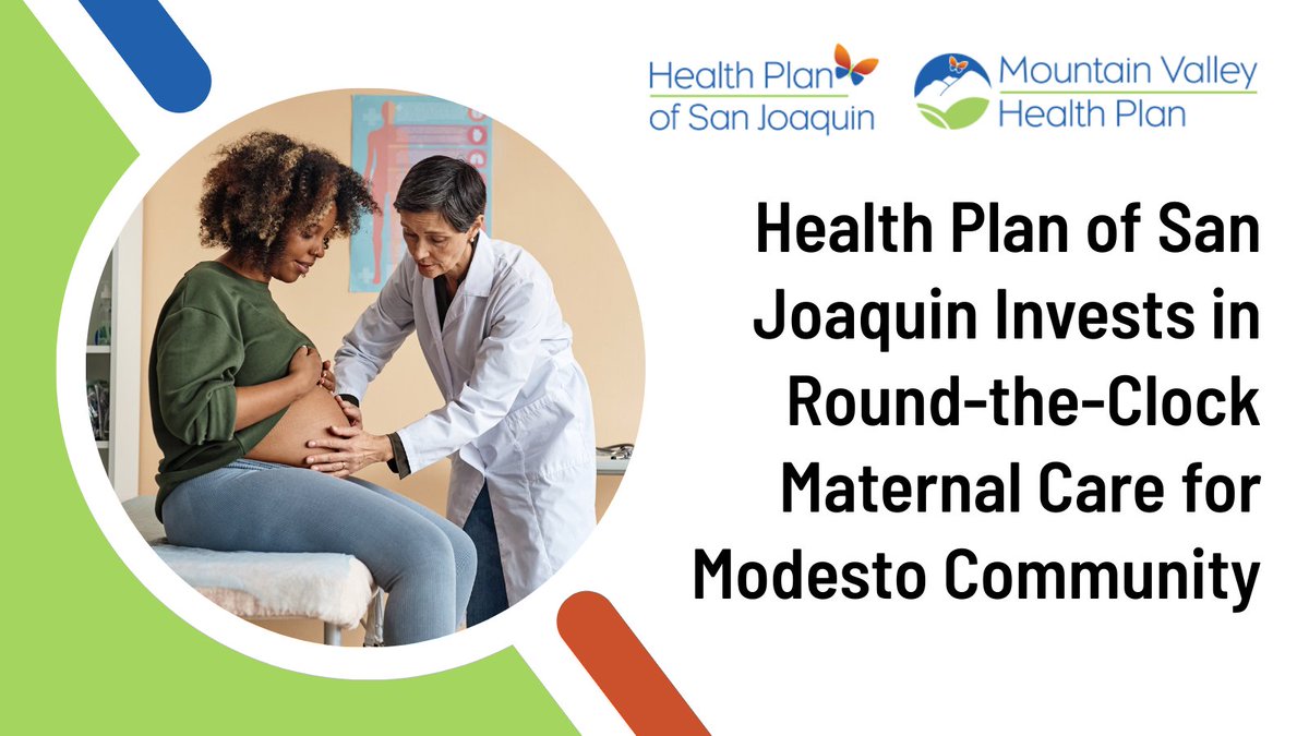 LHPCal's tweet photo. Health Plan of San Joaquin/ Mountain Valley Health Plan announces its $1.7M initiative that brings 24/7 obstetric care to the Doctors Medical Center of Modesto.

Read more: https://t.co/c5DHv3aD7Q https://t.co/h3MQ4XsiD4