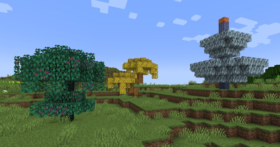 Alxolotl's tweet photo. The Hellebore Tree (Green), Bobo Tree (Gold), and Thermpin Tree (Silver) are some new trees you can find in my upcoming mod Aspects of Minecraft.
#Minecraft #pixelart #Modding #modded #Blockbench #aseprite #AOM #AspectsOfMinecraft https://t.co/A3uO67VmGo