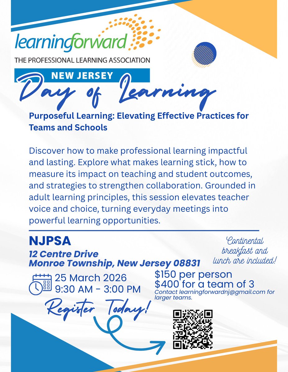 Learning Forward NJ tweet media