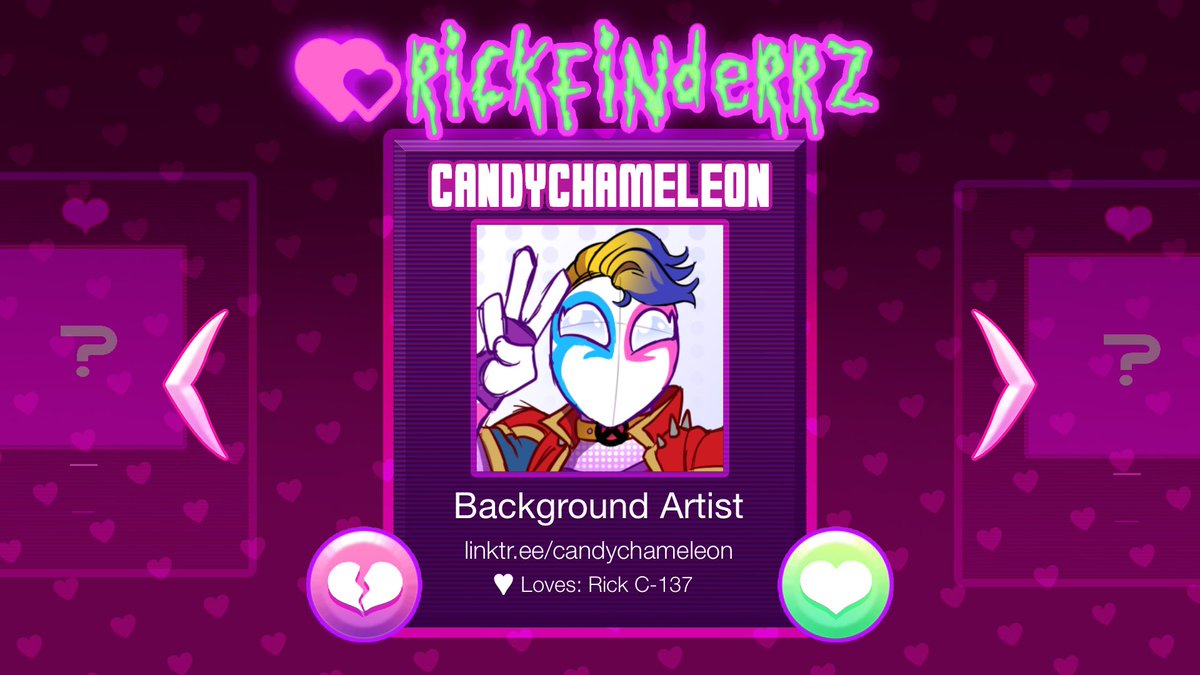 Meet CandyChameleon, one of our background artists! Please send them all the love!

linktr. ee/candychameleon

♡♡♡♡♡♡♡

(Flier by rickle.guy!)

#RICKFINDERRZ #RICKFINDERRZTeam