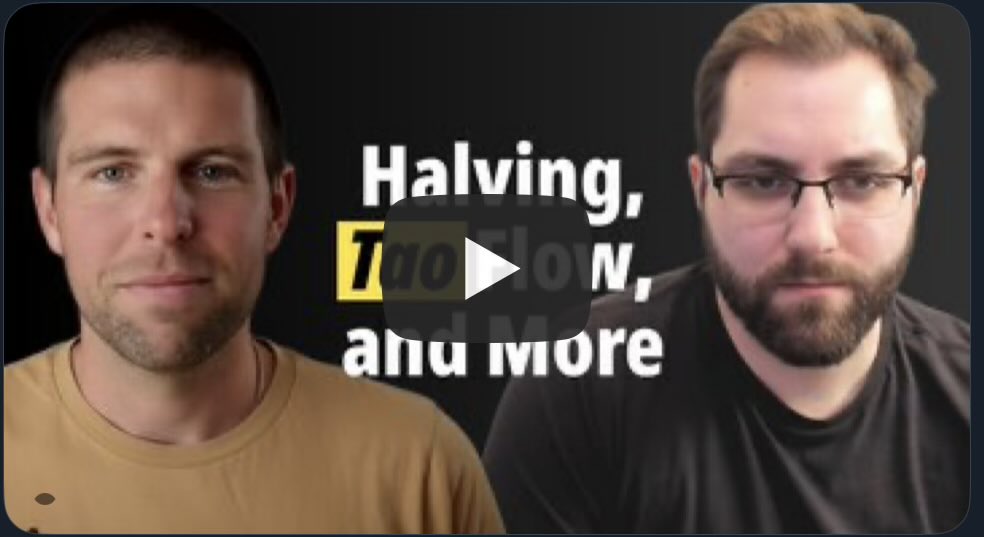 Announcing our new Bittensor podcast series, “The Carrot and The Stick” by TAO.com’s own <a href="/Carrot_____1/">Carrot</a> 🥕and <a href="/KeithSingery/">Keith Singery</a> 🪾.

📺 Episode 1 available now. Link below.

$TAO