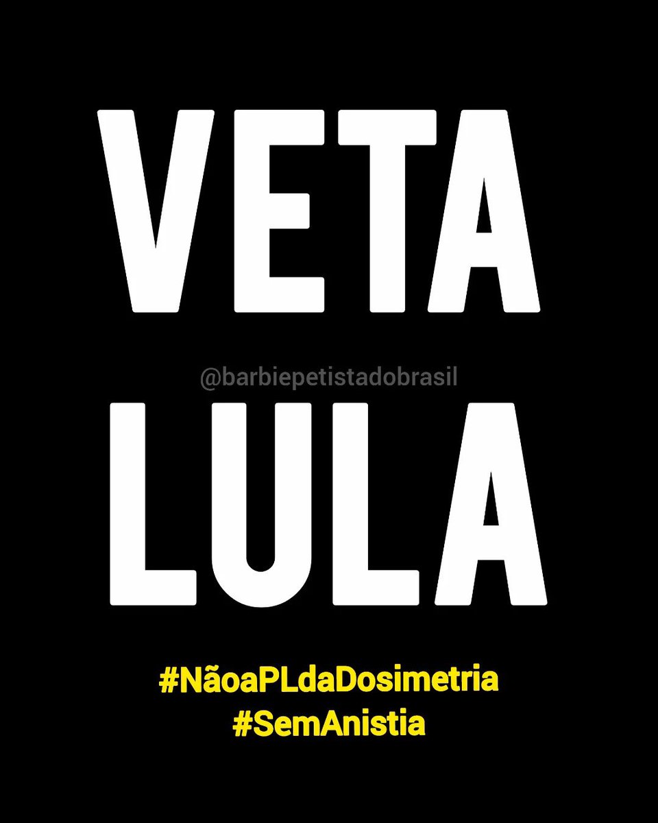 kakabelaz's tweet image. Lamentavelmente a dosimetria passou na CCJ e foi aprovada também no Senado Federal. Anteriormente já havia sido aprovada na Câmara.

Agora, vai à sanção ou não do Presidente Lula. 

VETA LULA
.
#vetalula #SemAnistia #NaoaPLdadosimetria
