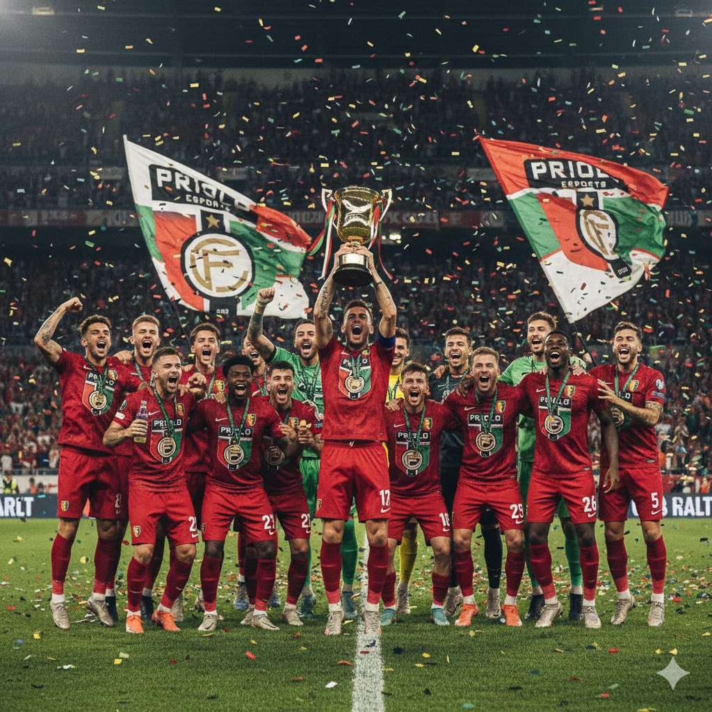 eFcPriolo's tweet photo. Siamo Campioni! 🏆 @VPLItaly @VPLglobal 
Dopo una partita combattuta ,otteniamo il risultato finale di 2-0!
Arriva il 4° trofeo della nostra storia 
Ringraziamo tutti i sostenitori, i nostri ragazzi,lo staff,e i nostri avversari.
GRAZIE.

Forza FC PRIOLO🔴🟢 https://t.co/SCLxJduS4k
