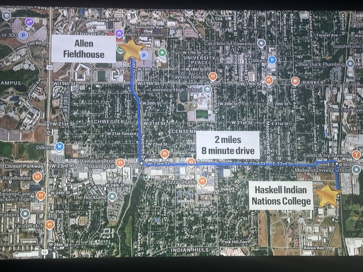 EricBaileyTW's tweet photo. I’m burning a couch in my front lawn if the alma mater finds a way.
Only 2 miles separate the schools in Lawrence but first time they’ve played since 1974.
#OnwardHaskell https://t.co/QNwtGbQDos