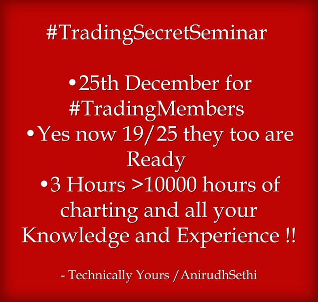 CHARTISKING's tweet image. #TradingSecretSeminar -Exclusive for our #Members only.
Fees : Peanuts 

♦New DATES ................Coming For Traders !