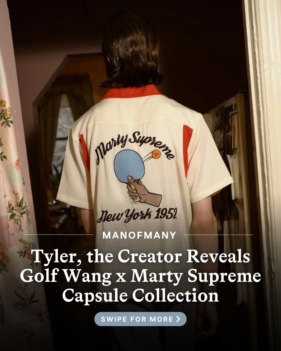 Tyler is back in his fashion bag 🔥 MARTY SUPREME is a new
