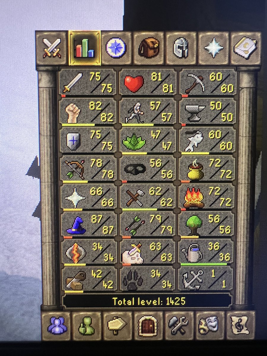 TheOnlyMentions's tweet photo. I’d say it’s pretty solid come back with only playing for 2-3 weeks after taking acouple years break .. not my main . Just a new start up #osrs #returningplayer https://t.co/6QEOB7yacB