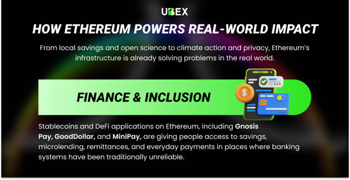 ChainBitX's tweet image. Ethereum isn’t just about crypto — it’s about real-world impact 🌍
From stablecoins to DeFi, Ethereum is powering financial access where traditional banking falls short.
Here’s how it’s making a difference 👇
