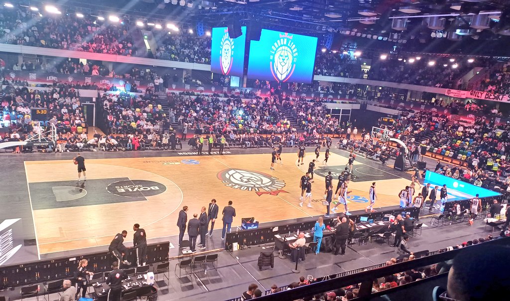towerracer's tweet photo. Mega evening at the Copper Box with a big overtime win for @LondonLions in the @EuroCup. Great atmosphere and home support for the Lions but a word for some great support from the Besiktas fans who made it a very special evening of basketball... and the Lions won too! https://t.co/m9WJ4HH2fi