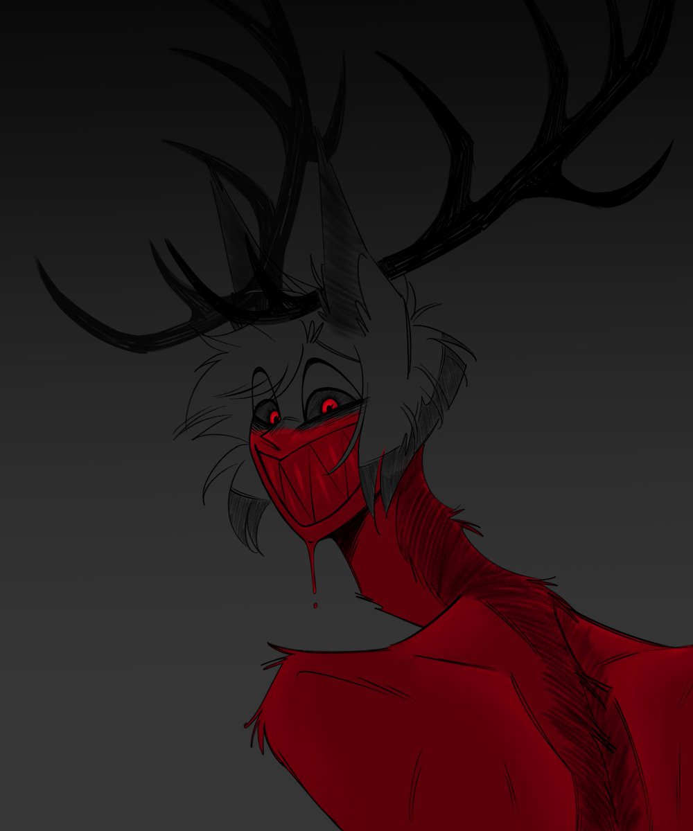 I can't believe no one has had the vision yet 👀👀👀  

#Alastor #HazbinHotelAlastor