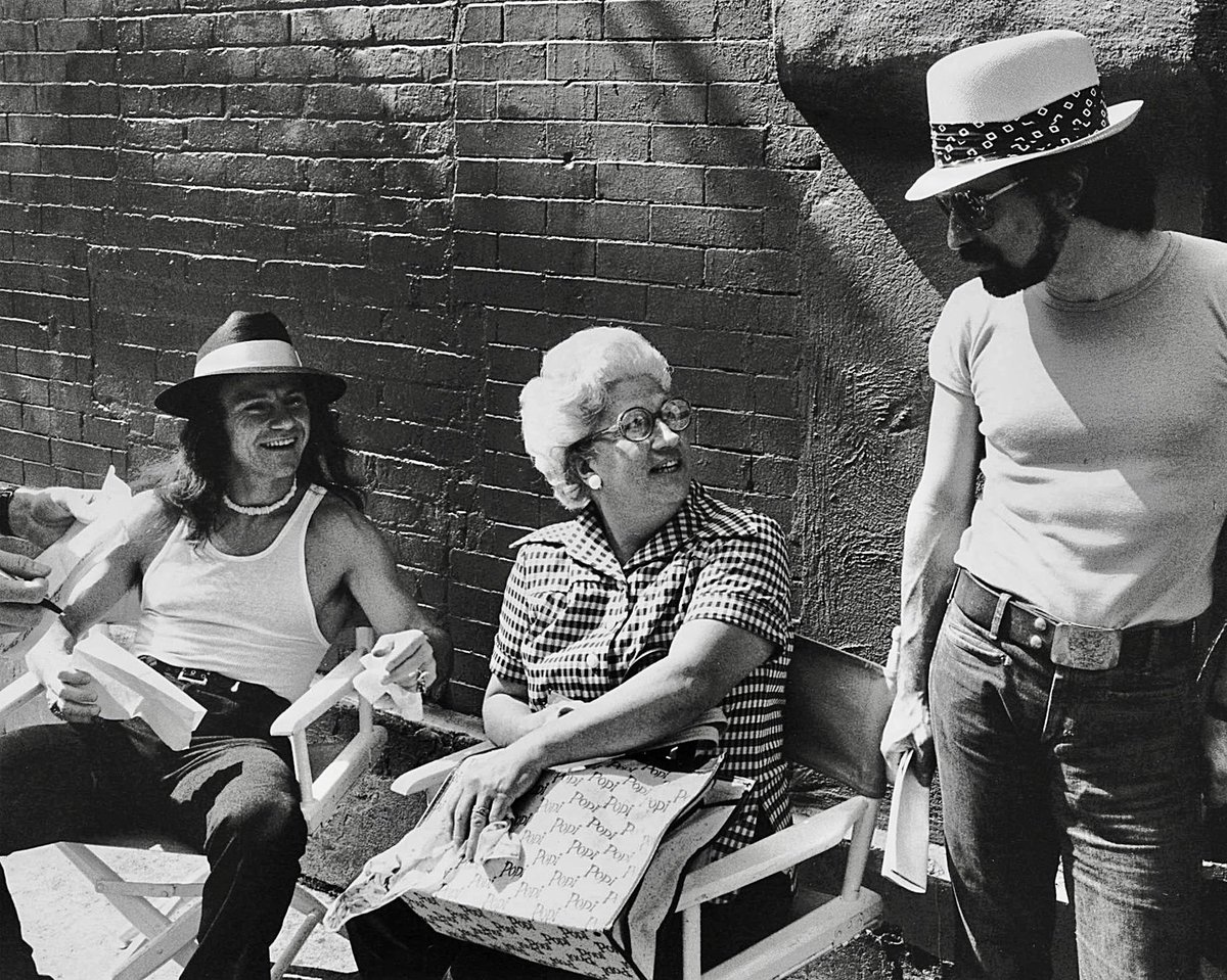 Catherine and Martin Scorsese with Harvey Keitel behind the scenes of Taxi  Driver, image size:1200x959