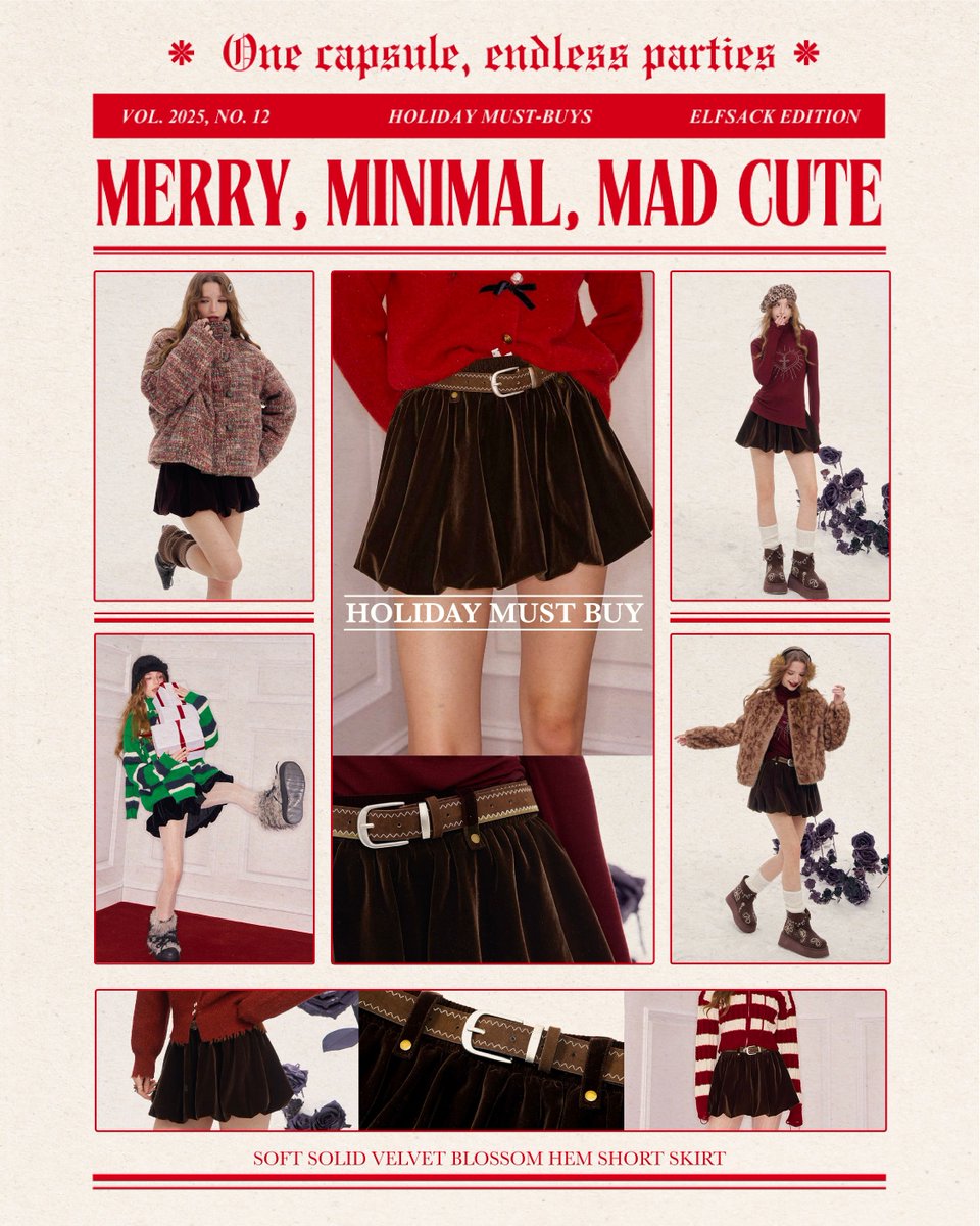 elfsackofficial's tweet photo. Your winter checklist (save this). 📝✨

✔️ Color-pop base layers
✔️ A velvet skirt made for mistletoe moments
✔️ White puff-ball skirt
✔️ The jeans you’ll actually wear

#elfsack #WardrobeEssentials  #winteroutfits  #basicstyle  #velvetfabric  #skirt  #outfitideas4you #ootd https://t.co/BZO4Qblaks