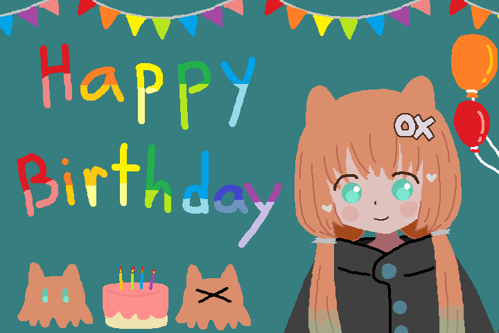 CloudtheCompy's tweet photo. 🥳お誕生日おめでとうございます🎈🎂🎈
@UWG_mendako https://t.co/fIhZdDQkIv