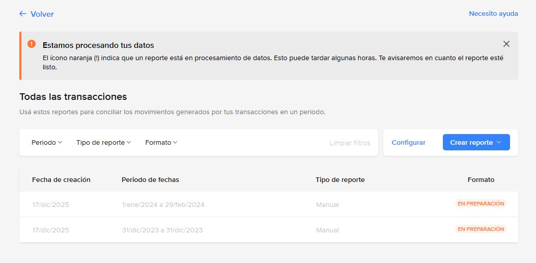 Por favor <a href="/mercadopago/">Mercado Pago</a> quiero ver resúmenes de movimientos a nivel anual, no puedo estar generando un reporte de a dos meses 🫠