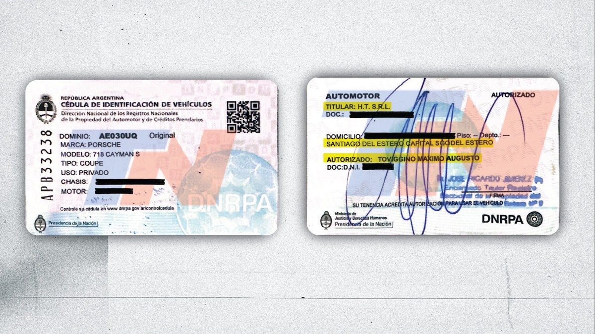 LOS DUEÑOS DE LOS AUTOS DE LUJO DE LA MANSIÓN DE PILAR:

-LA ESPOSA DE TOVIGGINO

-EL HIJO DE TOVIGGINO

-HT SRL, EL HOTEL DE TOVIGGINO.

Revelación de <a href="/todonoticias/">TN - Todo Noticias</a> y <a href="/lavesconviale/">¿LA VES?</a>.

Seguimos 🫡