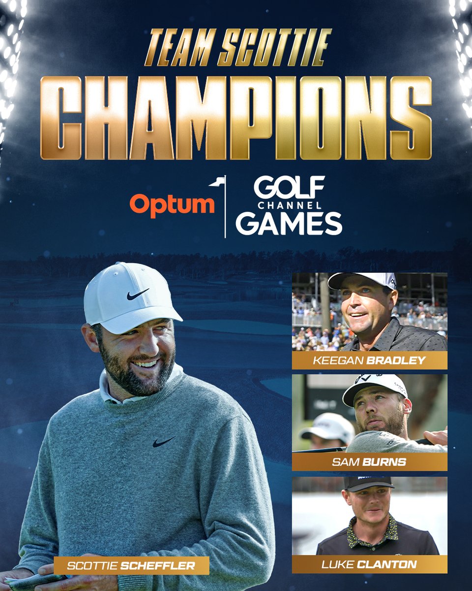 Team Scottie WINS the inaugural Optum Golf Channel Games! 🏆⚔️