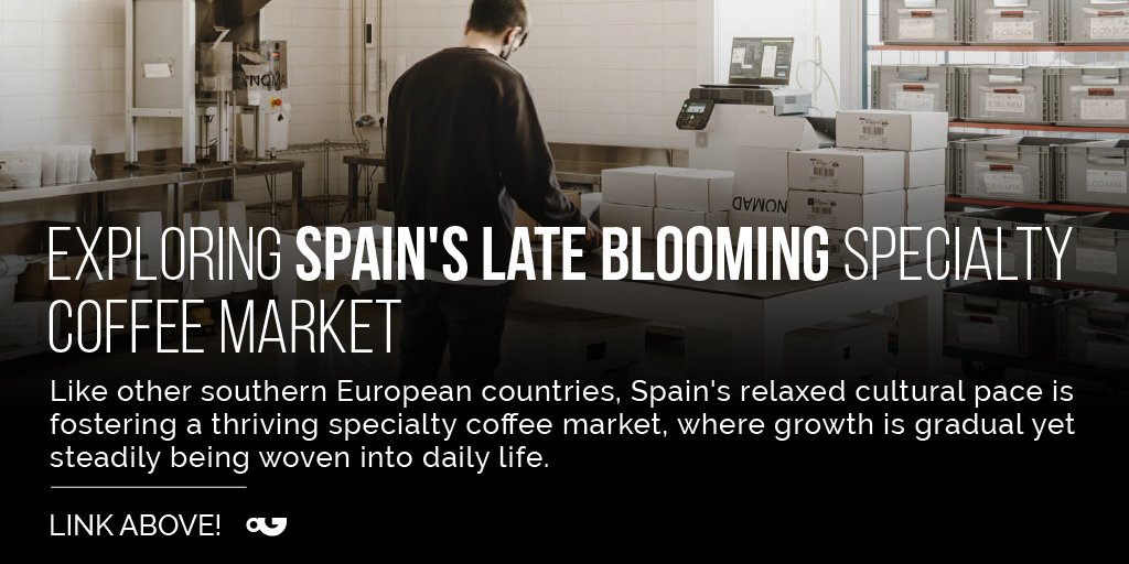 PerfectDailyG's tweet photo. Like other southern European countries, #Spain's relaxed cultural pace is fostering a thriving #specialtycoffee market, where growth is gradual yet steadily being woven into daily life.👉https://t.co/fx3hUFHAaV https://t.co/whFBcOrK6d