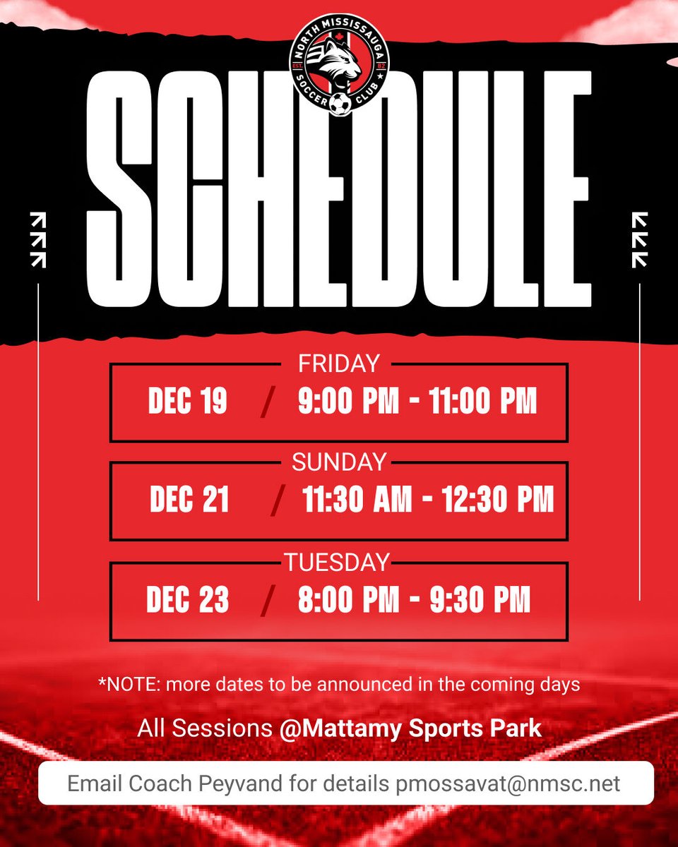 North Mississauga Soccer Club tweet media