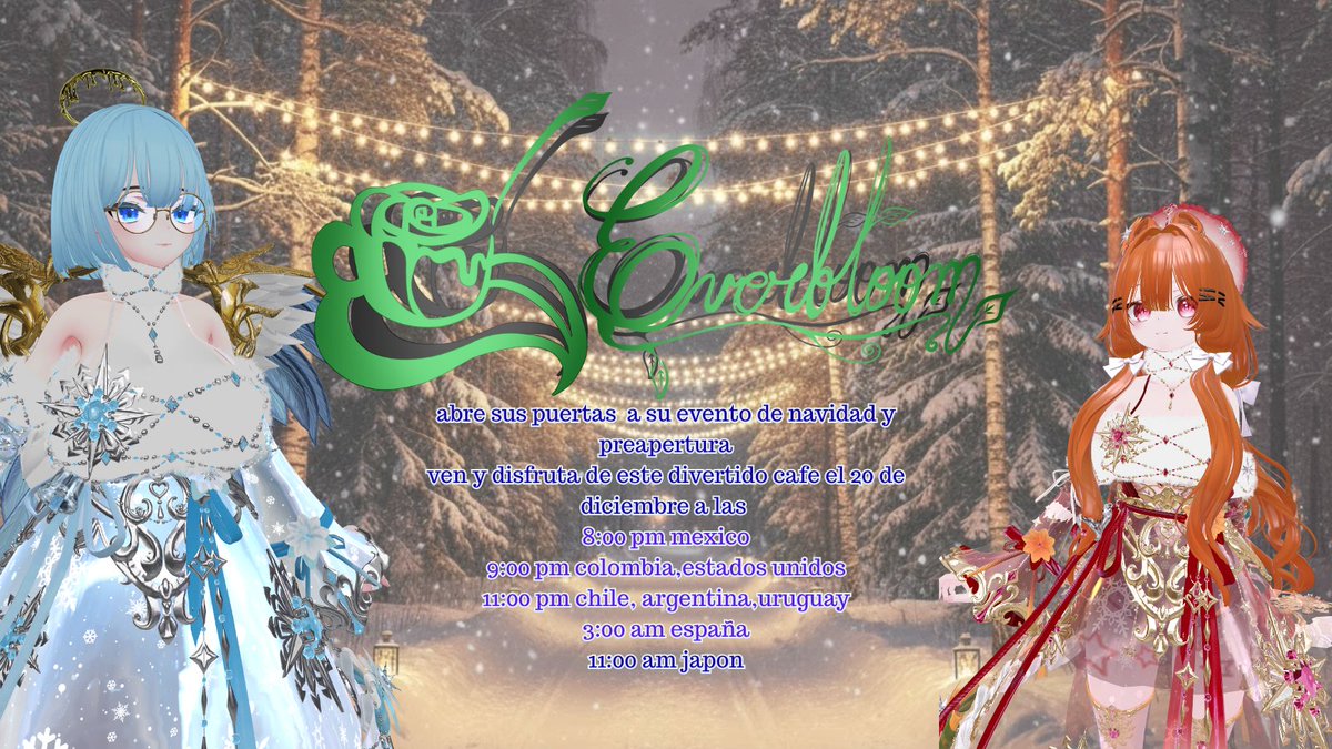 everbloom12458's tweet photo. Este 20 de Diciembre se inicia la pre apertura de nuestro proyecto Everbloom, los esperamos para pasarlo con ustedes 🎄#VRChat #Maid #butler #Everbloomcoffe https://t.co/UkotlSPhOW
