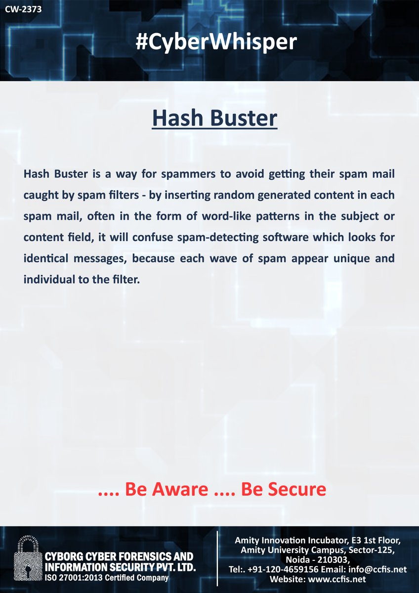 ccfis's tweet photo. #CyberWhisper #CyberSecurity #HashBuster https://t.co/VuWdGjvdJZ