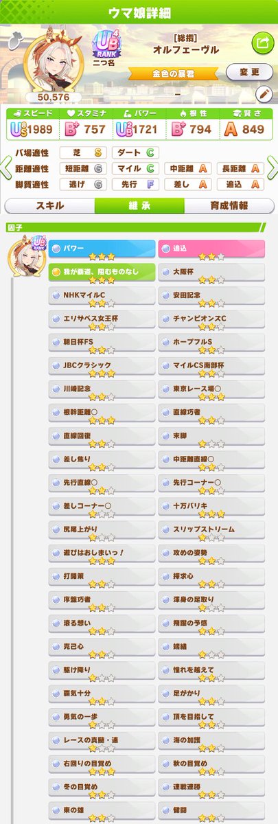 under_courpe's tweet photo. 因子だけはやってます。 白47、シナリオ付けば完璧やった。。。 https://t.co/dWqnhXrtrG